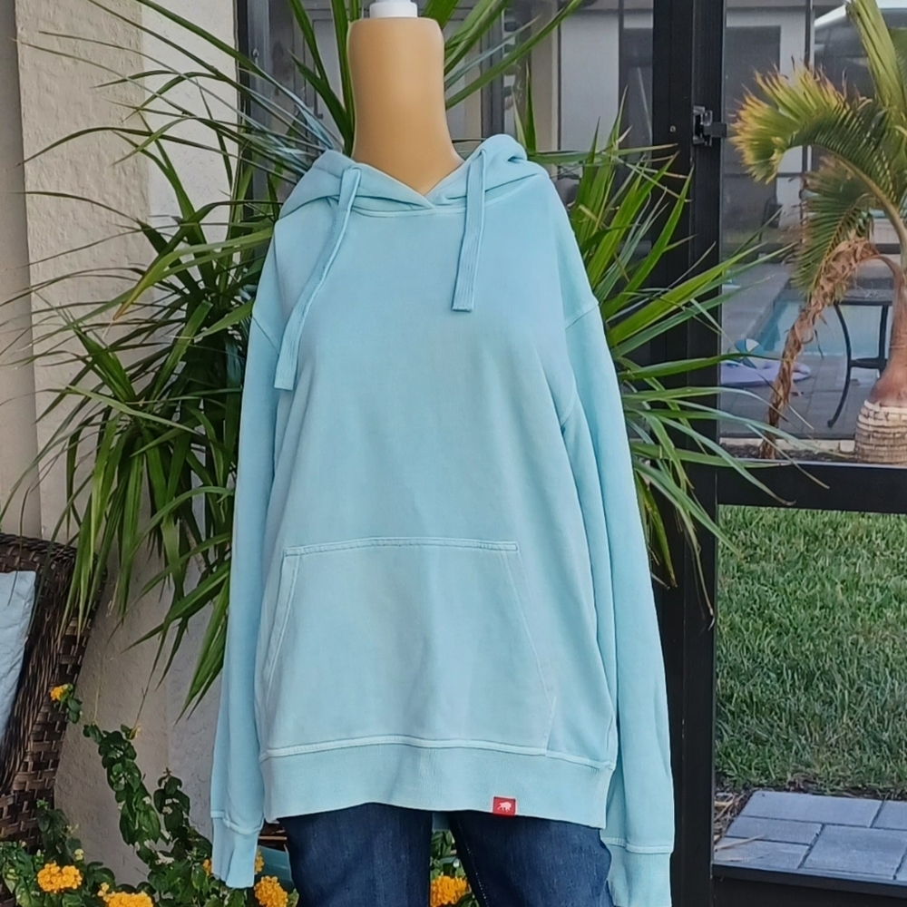 SPORTIQE French Terry Hoodies in Teal Size Medium New Without Tags - Picture 2 of 16